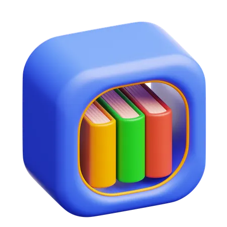 Book Shelf  3D Icon