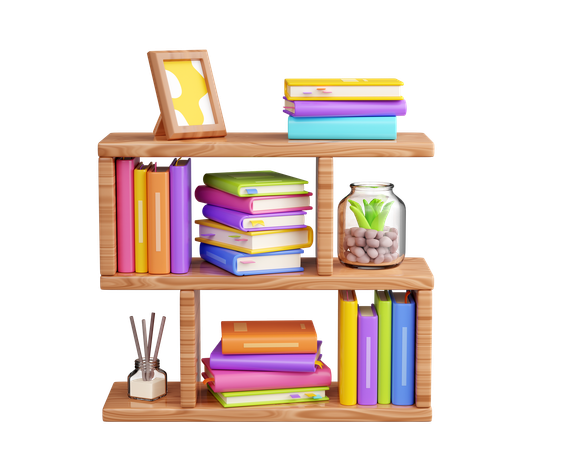 Book Shelf  3D Icon
