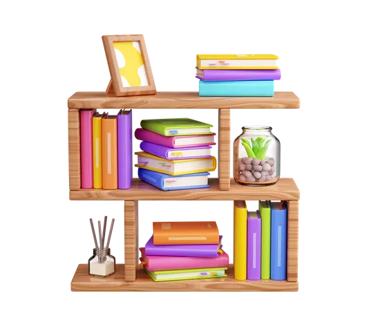 Book Shelf  3D Icon
