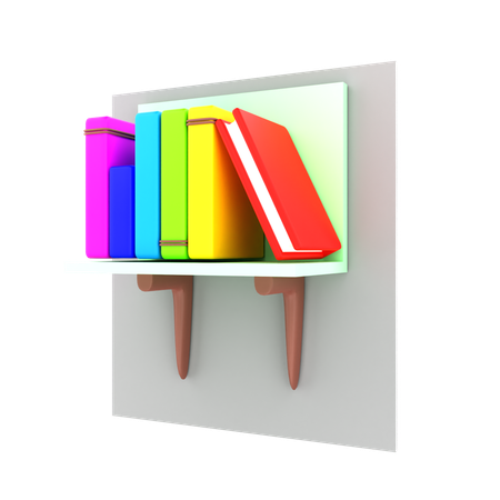 Book shelf  3D Icon