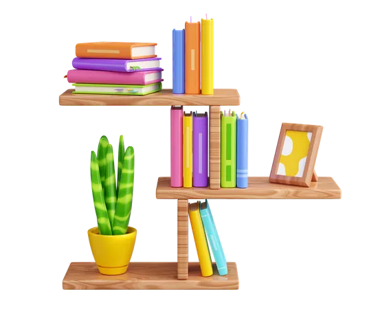 Book Shelf  3D Icon