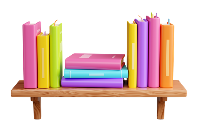 Book Shelf  3D Icon