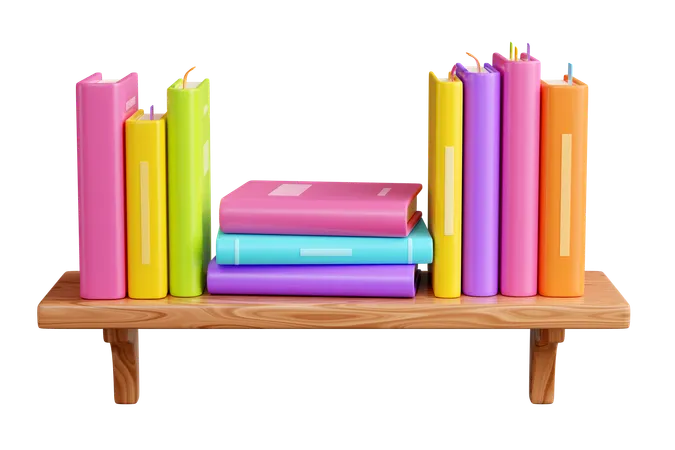 Book Shelf  3D Icon