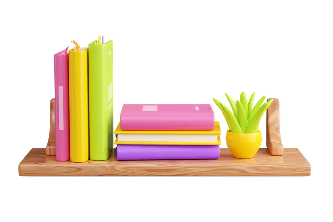 Book Shelf  3D Icon