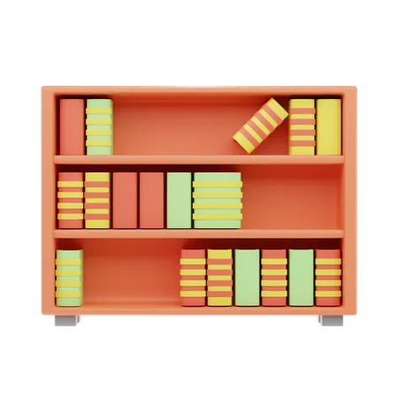 Book Shelf  3D Icon