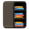 3d book-shelf emoji