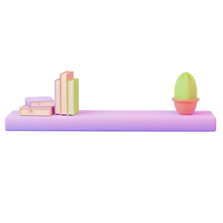 Cute Purple Furniture 3D Icon