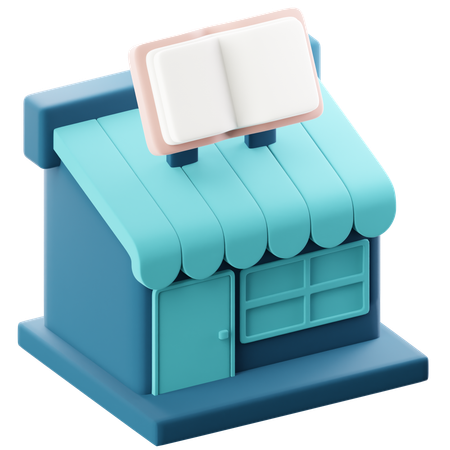 Book Shop  3D Icon