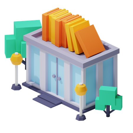 Book Shop  3D Icon