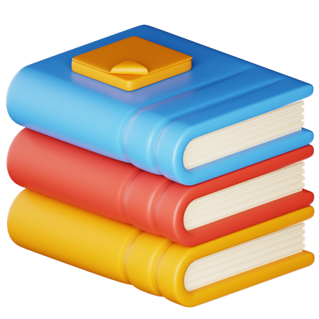 Book Stack  3D Icon