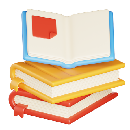 Book Stack  3D Icon