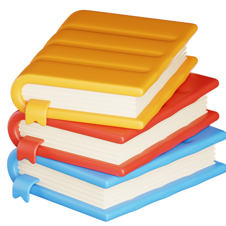 Book Stack  3D Icon