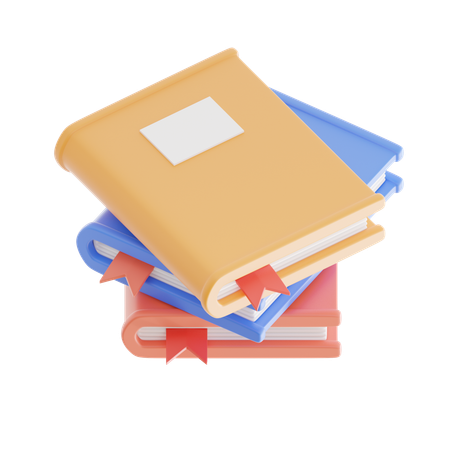 Book Stack  3D Icon