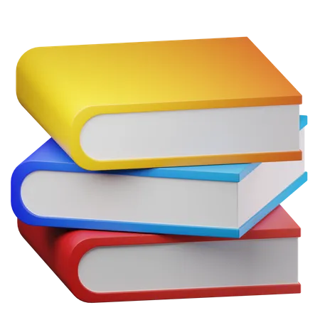 Book Stack  3D Icon