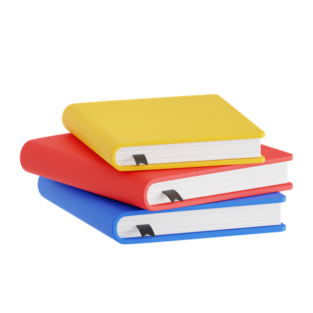 Book Stack  3D Icon