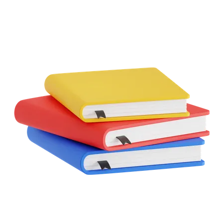 Book Stack  3D Icon