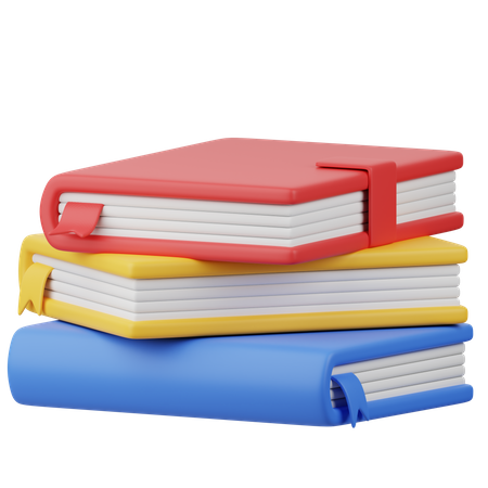 Book Stack  3D Icon