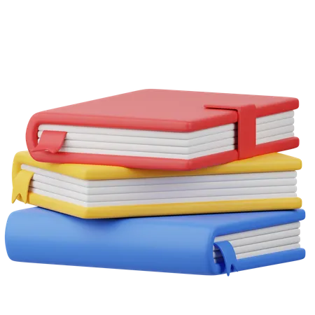 Book Stack  3D Icon