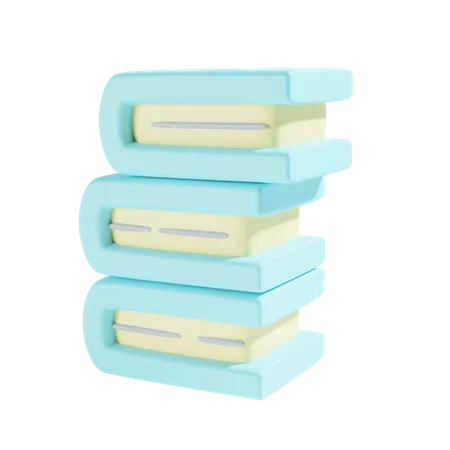 Book Stack  3D Icon