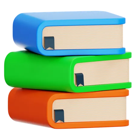 Book Stack  3D Icon