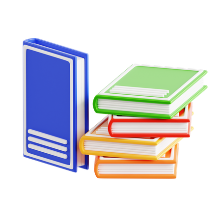 Book Stack  3D Icon