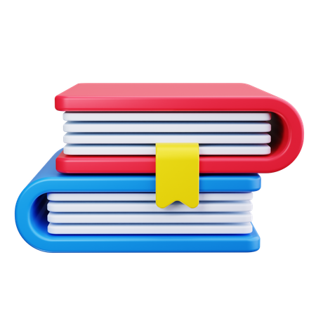 Book Stack  3D Icon