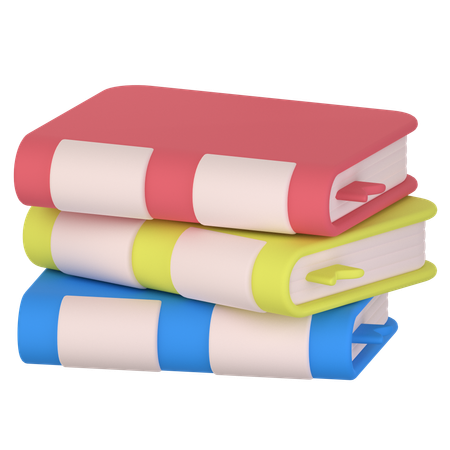 Book Stack  3D Icon