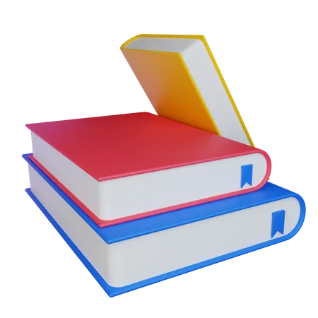Book Stack  3D Icon