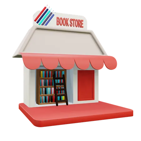 書店  3D Icon