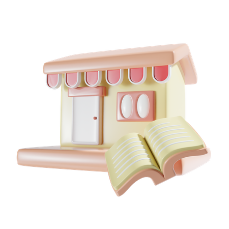Book Store  3D Icon
