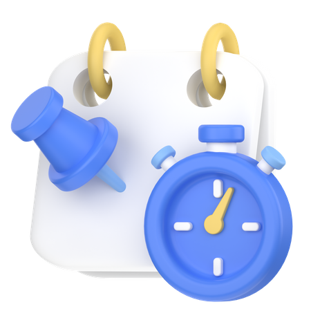 Book time  3D Icon