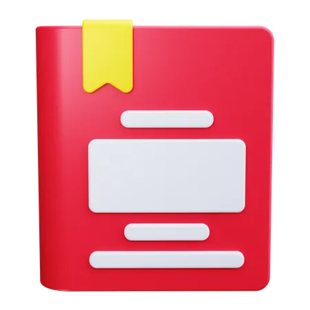 Book With Bookmark  3D Icon