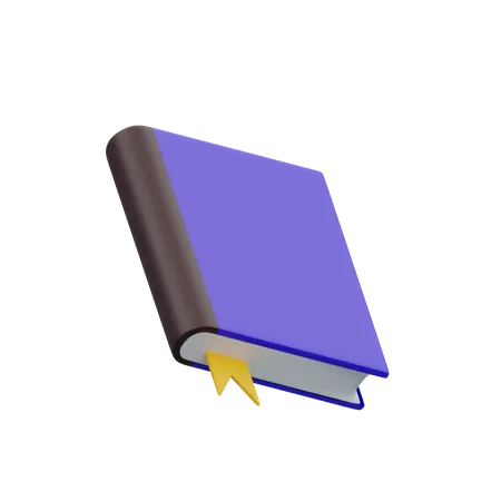 Book with bookmark  3D Illustration