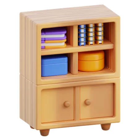 Bookcase  3D Icon