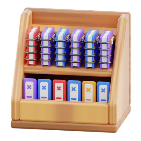 Bookcase  3D Icon