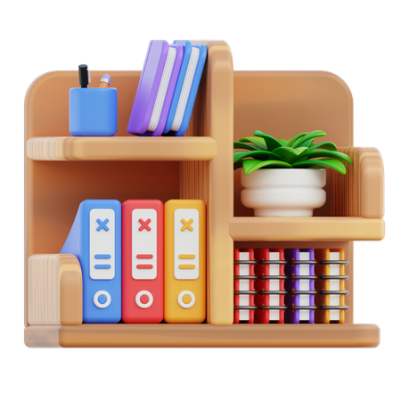 Bookcase  3D Icon