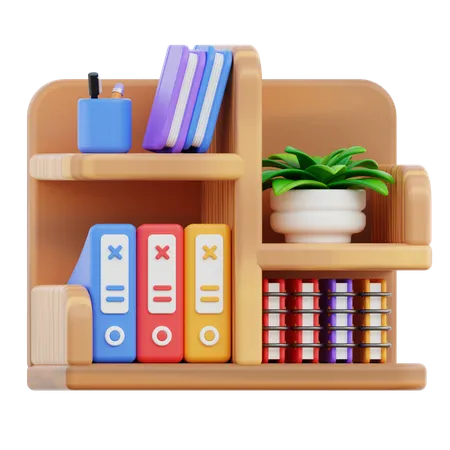 Bookcase  3D Icon