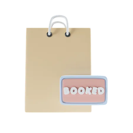 Booked Bag  3D Icon
