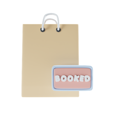 Booked Bag  3D Icon