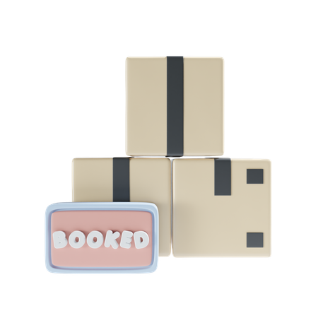 Booked Logistic  3D Icon