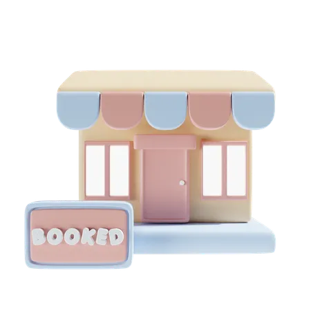 Booked Shop  3D Icon