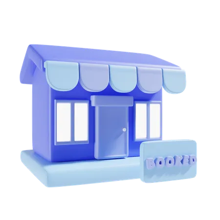 Booked Shop  3D Icon