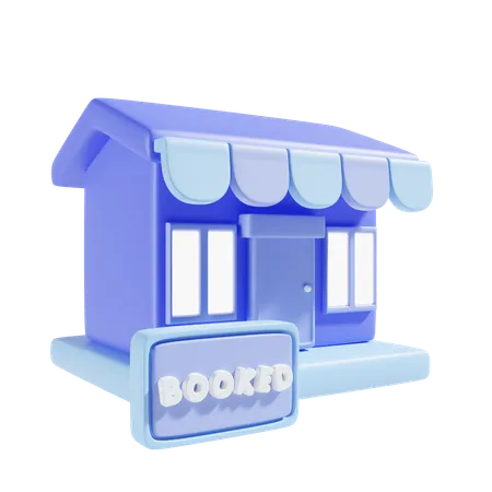 Booked Shop  3D Icon