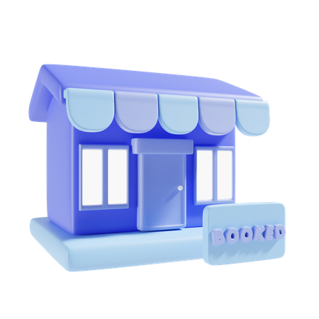 Booked Shop  3D Icon