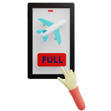 Booking Full  3D Icon
