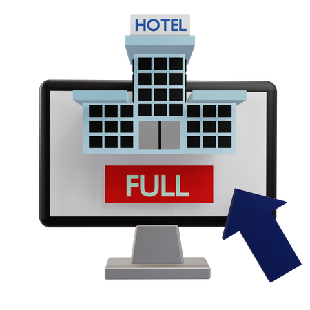 Booking Hotel  3D Icon