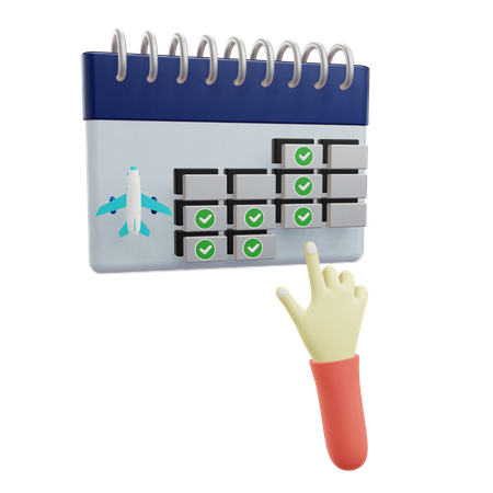 Booking Ticket  3D Icon