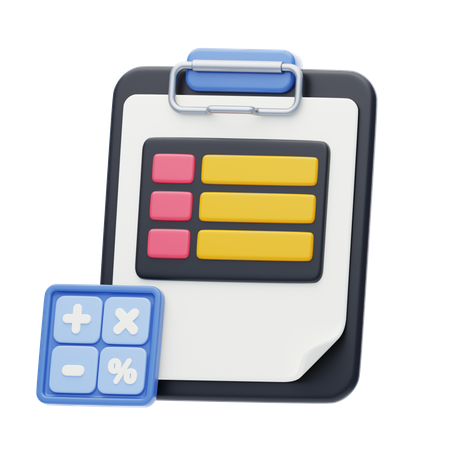 Bookkeeping  3D Icon
