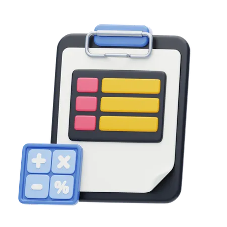 Bookkeeping  3D Icon