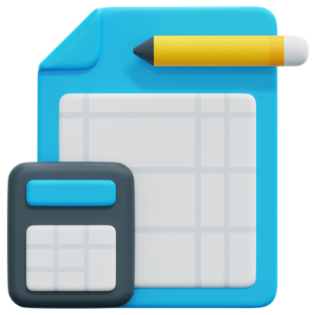 Bookkeeping  3D Icon